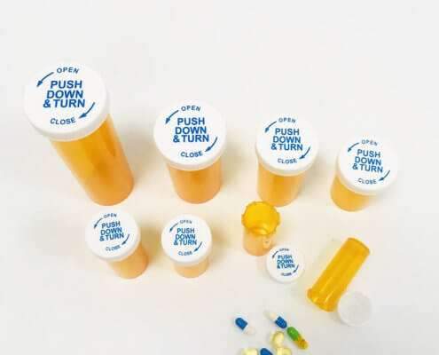 Child Resistant Cap Vial For Pills and Tablets