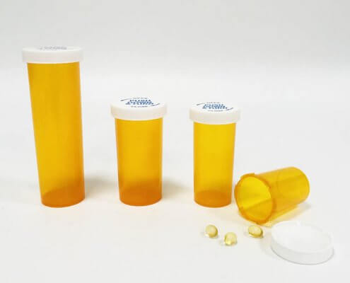 Child Resistant Cap Vial For Pills and Tablets