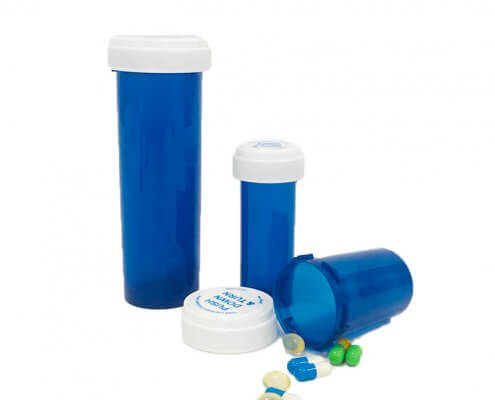 240ML Plastic Reversible Cap Vials