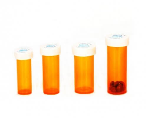 8DR Plastic Vitamin Vial