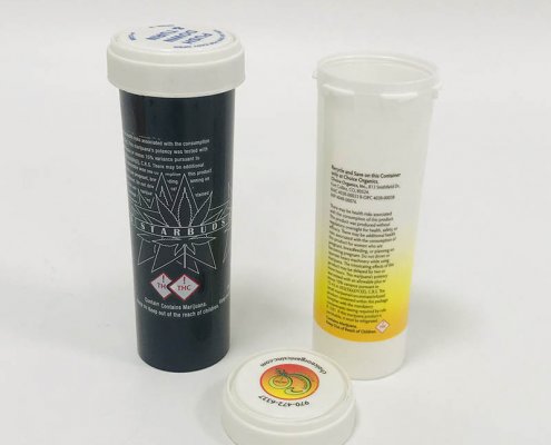 Plastic Vial With Reversible Cap