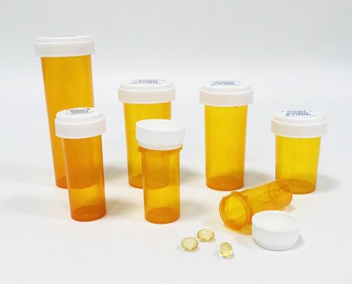 Dual Purpose Reversible Cap Prescription Vials