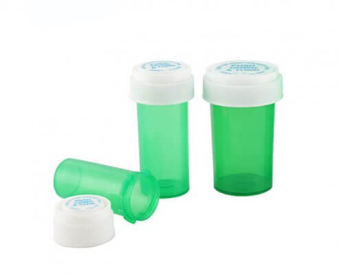 Dual Purpose Reversible Cap Prescription Vials