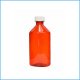 12oz Amber Oval Liquid Bottle With CR Cap