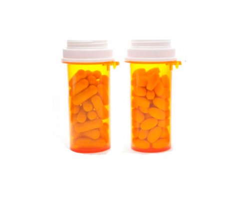 13 Dram Amber Thumb Click Prescription Bottle