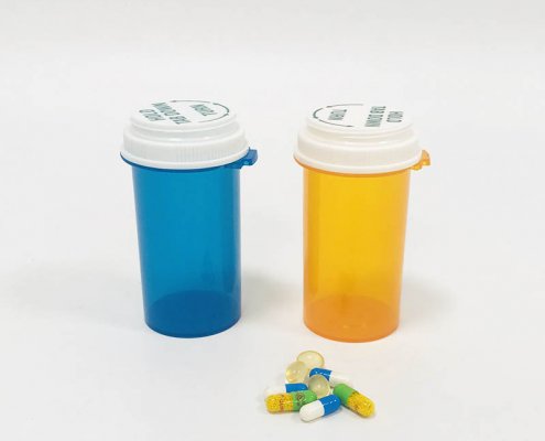 20DR Hold Tab Down And Turn Prescription Bottle